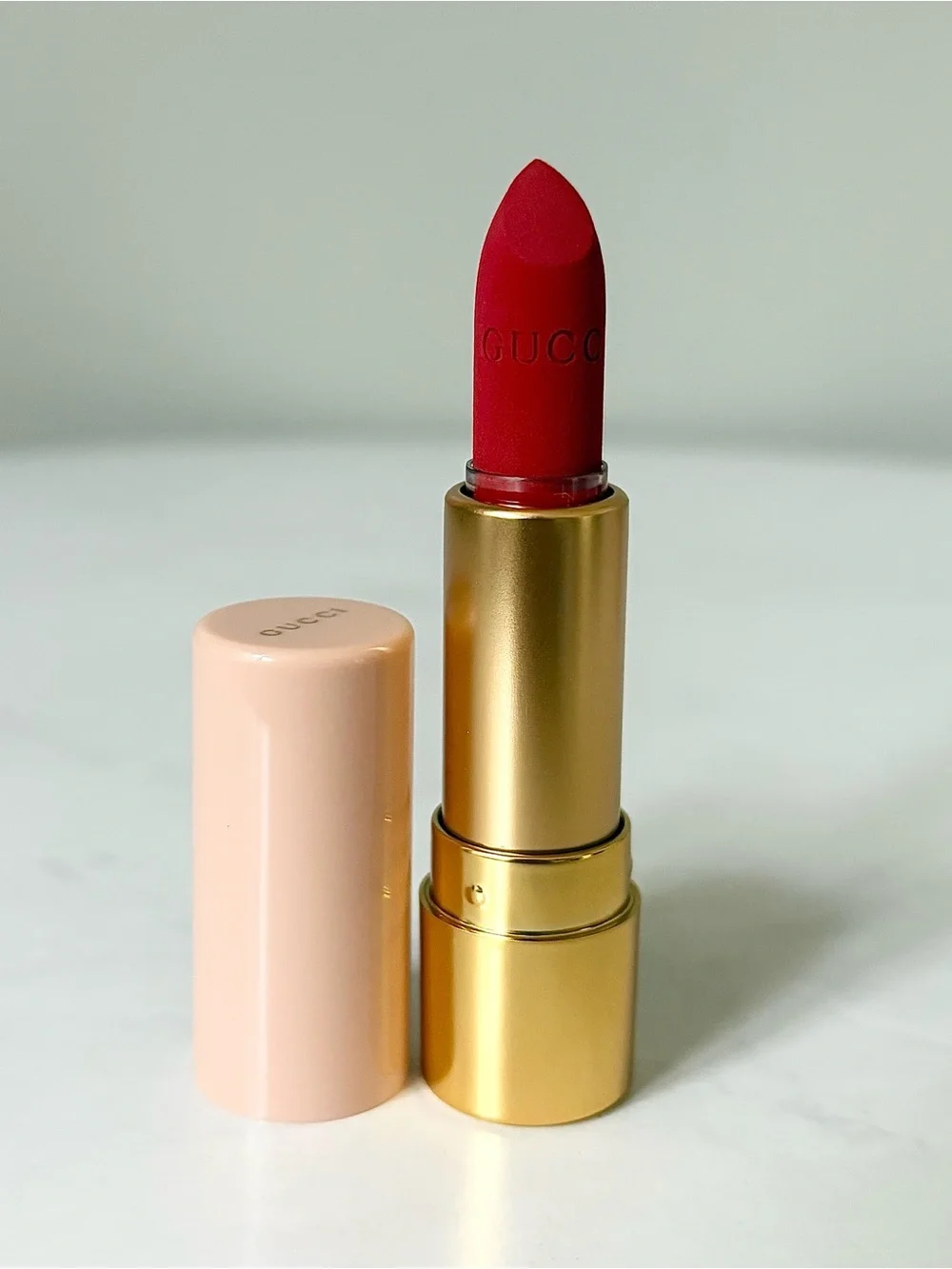 Gucci Mini Matte Lipstick, Goldie Red #025, 1G